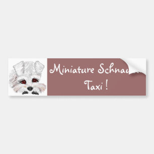 Adesivo Para Carro Táxi do Schnauzer diminuto!
