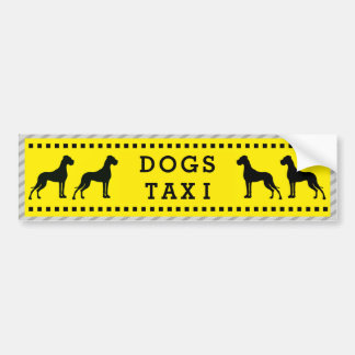 Adesivo Para Carro Táxi dos cães de great dane