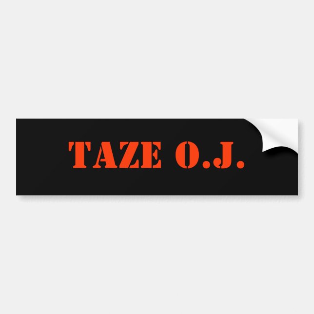 ADESIVO PARA CARRO TAZE O.J. (Frente)