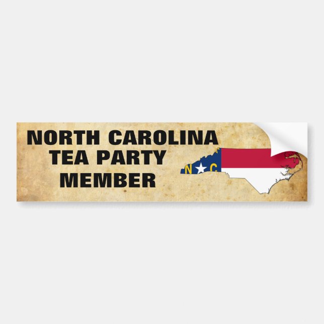 ADESIVO PARA CARRO TEA PARTY DE NORTH CAROLINA (Frente)