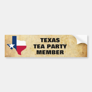 ADESIVO PARA CARRO TEA PARTY DE TEXAS