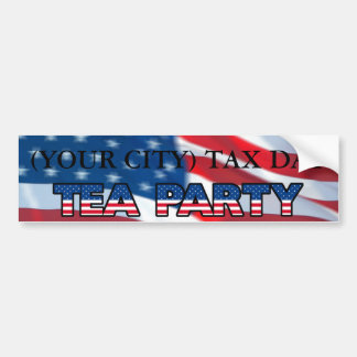 ADESIVO PARA CARRO (TEA PARTY DO DIA DO IMPOSTO DA SUA CIDADE)