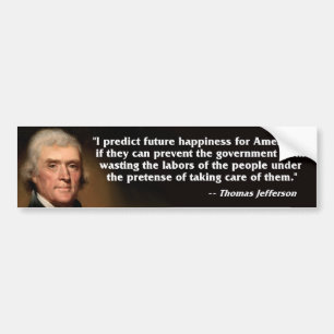 Adesivo Para Carro Tea party - Thomas Jefferson
