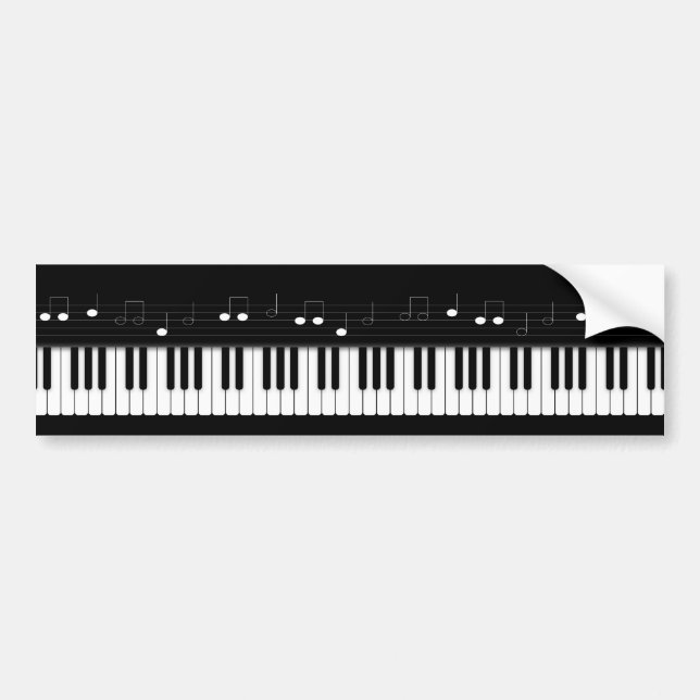 Adesivo Para Carro Teclado Piano (Frente)