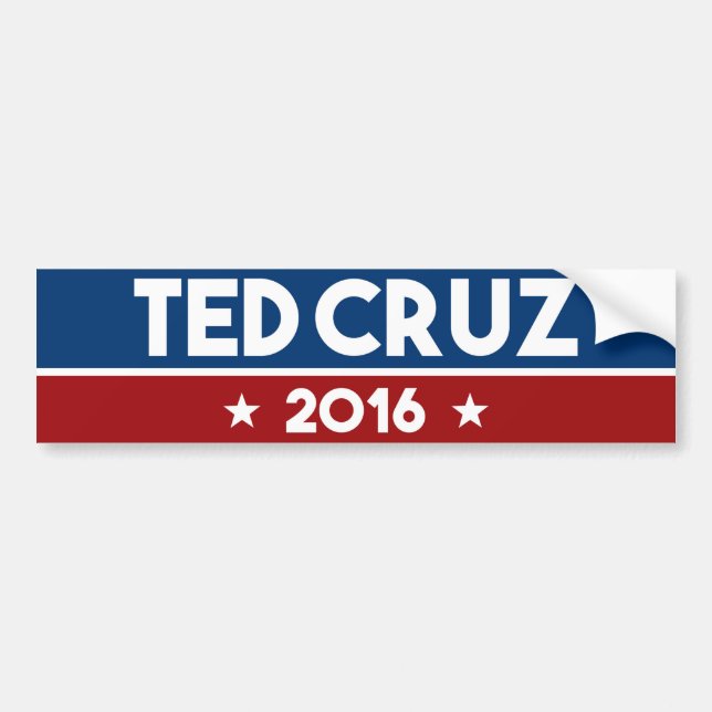 Adesivo Para Carro Ted Cruz 2016 (Frente)