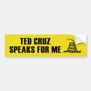 Adesivo Para Carro Ted Cruz fala para mim o autocolante no vidro