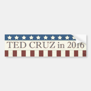 Adesivo Para Carro Ted Cruz Presidente 2016 Stars Stripes