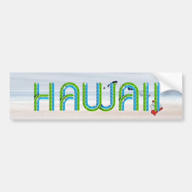 Adesivo Para Carro TEE Hawaii Patriot Bumper Sticker (Frente)