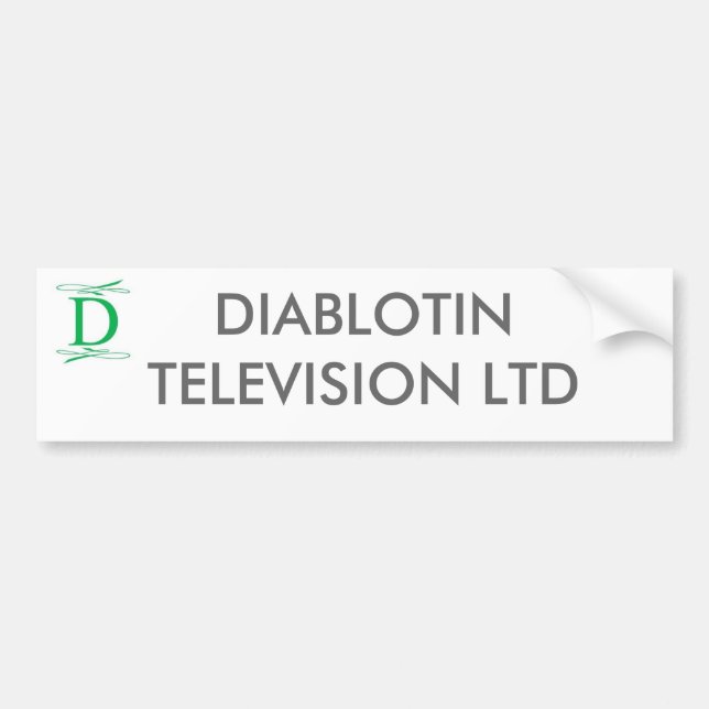 ADESIVO PARA CARRO TELEVISÃO LTD DE DIABLOTIN (Frente)
