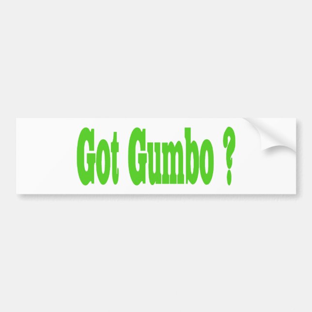 Adesivo Para Carro Tem Gumbo Sticker (Frente)
