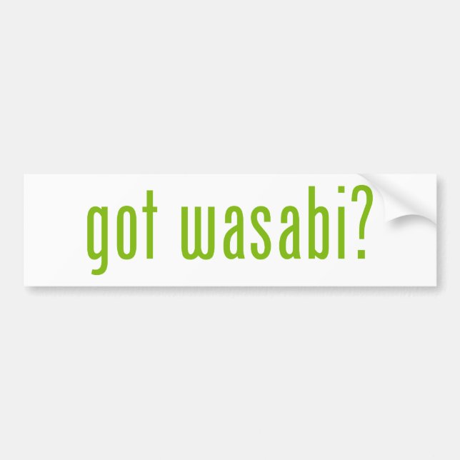 Adesivo Para Carro tem o wasabi? (Frente)