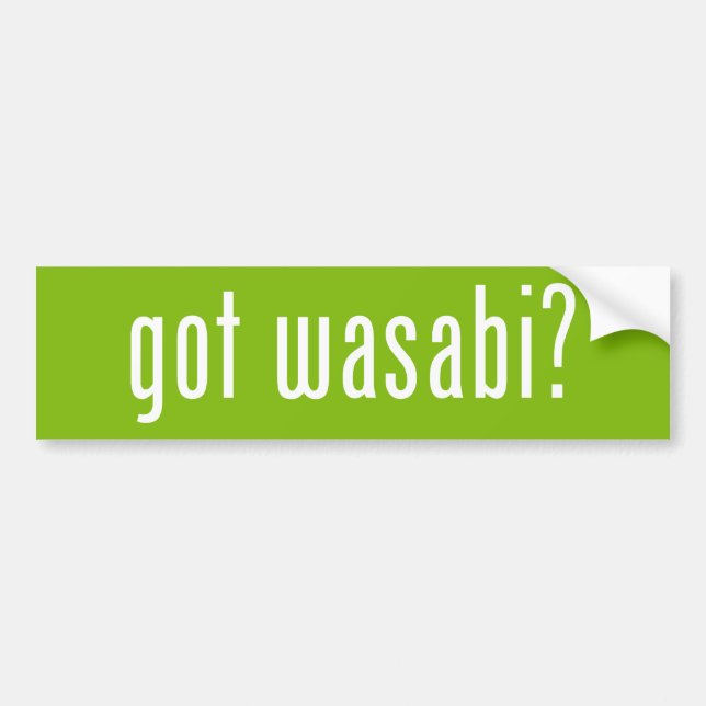 Adesivo Para Carro tem o wasabi? (Frente)