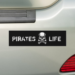 Adesivo Para Carro Tema Pirata - Crânio Adulto de Navio