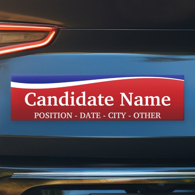 Adesivo Para Carro Tema Político - Personalize Este Autocolante! (Create Your Own Bumper Sticker)
