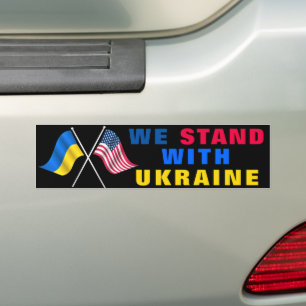 Adesivo Para Carro Temos De Apoiar A Ucrânia A Bumper Stickers