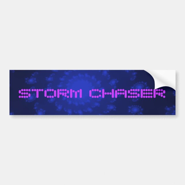 Adesivo Para Carro Tempestade Chaser Bumper Sticker (Frente)