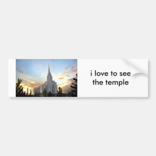 Adesivo Para Carro templo mórmon Oquirrh Mountain Utah LDS