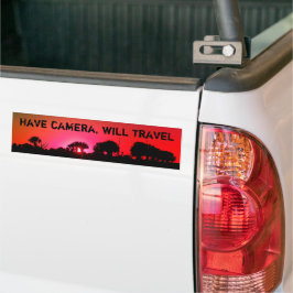 Adesivo Para Carro "Tenho câmera, viajarei Adesivo"