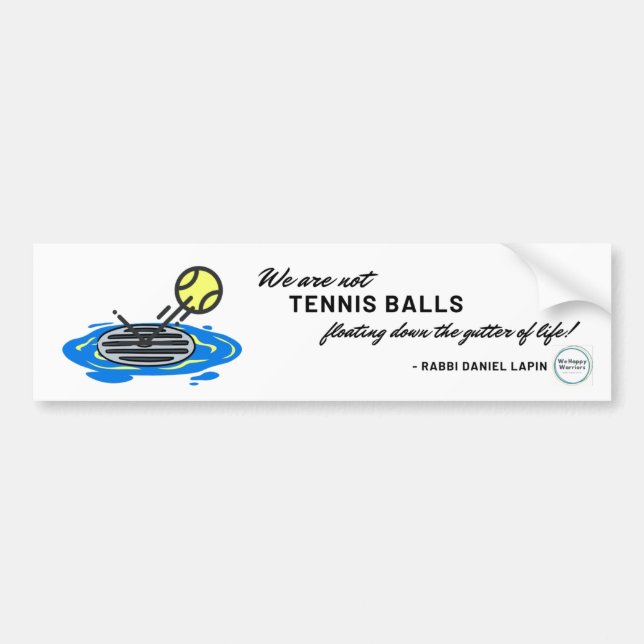 Adesivo Para Carro Tênis Ball Quote Bumper Sticker (Frente)