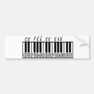 Adesivo Para Carro Teoria do piano