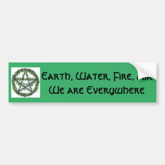 Adesivo Para Carro Terra, água, fogo, ar Bumpersticker