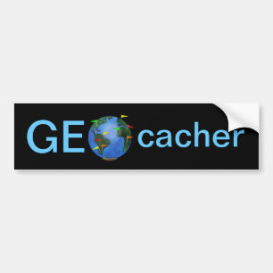 Adesivo Para Carro Terra de Geocacher com o carro do costume de