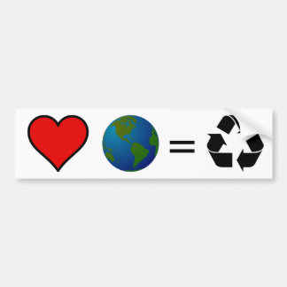 Adesivo Para Carro Terra do amor? Reciclar