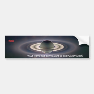 Adesivo Para Carro Terra do planeta como visto de Saturn