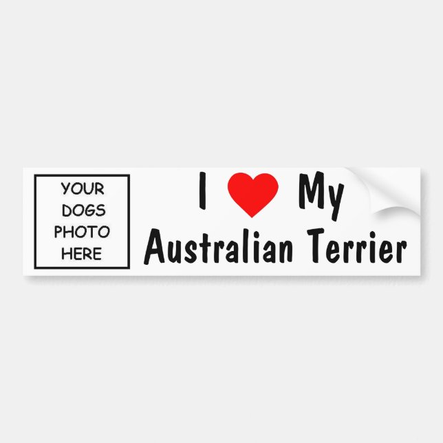 Adesivo Para Carro Terrier australiano (Frente)