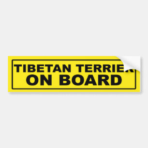 Adesivo Para Carro Terrier tibetano a bordo