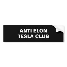 Tesla - CLUB ANTI ELON TESLA - preto