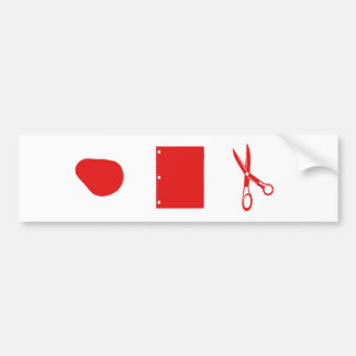 Adesivo Para Carro tesouras de papel da rocha