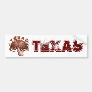Adesivo Para Carro Texas Armadillo