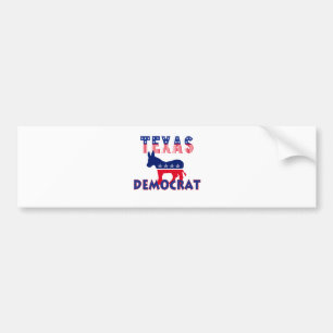 Adesivo Para Carro Texas Democrata