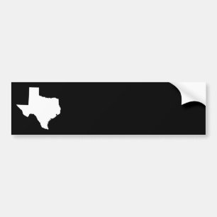 Adesivo Para Carro Texas em branco e preto
