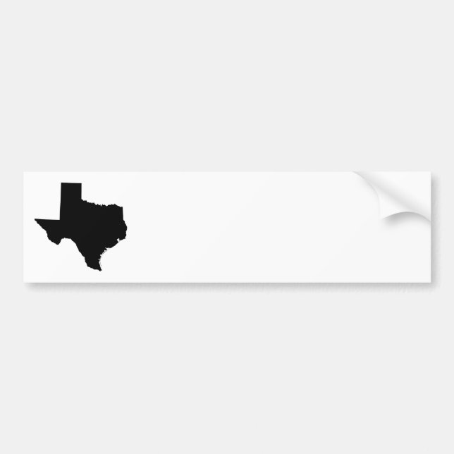 Adesivo Para Carro Texas em preto e branco (Frente)