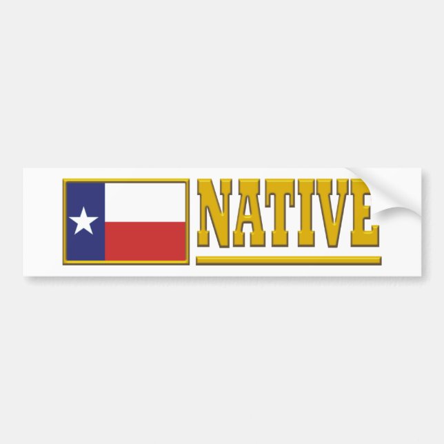 Adesivo Para Carro Texas Native (Frente)
