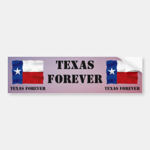 Adesivo Para Carro TEXAS PARA SEMPRE - texto da bandeira -