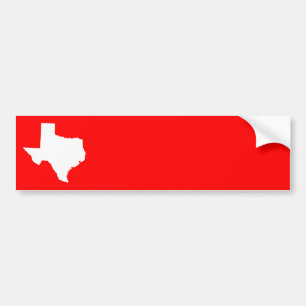 Adesivo Para Carro Texas Vermelho e Branco
