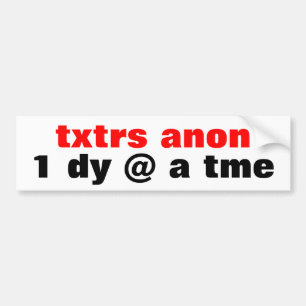 Adesivo Para Carro texters anónimos