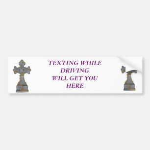 Adesivo Para Carro Texting ao conduzir