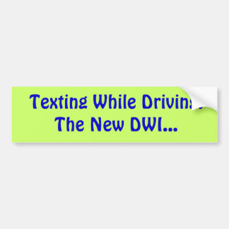 Adesivo Para Carro Texting ao conduzir: O DWI novo…