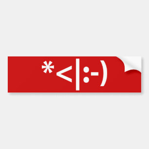 Adesivo Para Carro Texto do Elf Emoticon Xmas ASCII