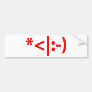 Adesivo Para Carro Texto do Elf Emoticon Xmas ASCII