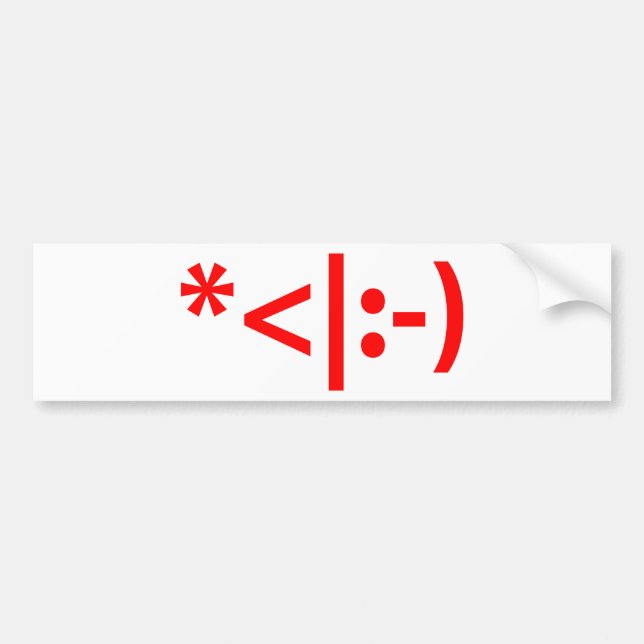 Adesivo Para Carro Texto do Elf Emoticon Xmas ASCII (Frente)