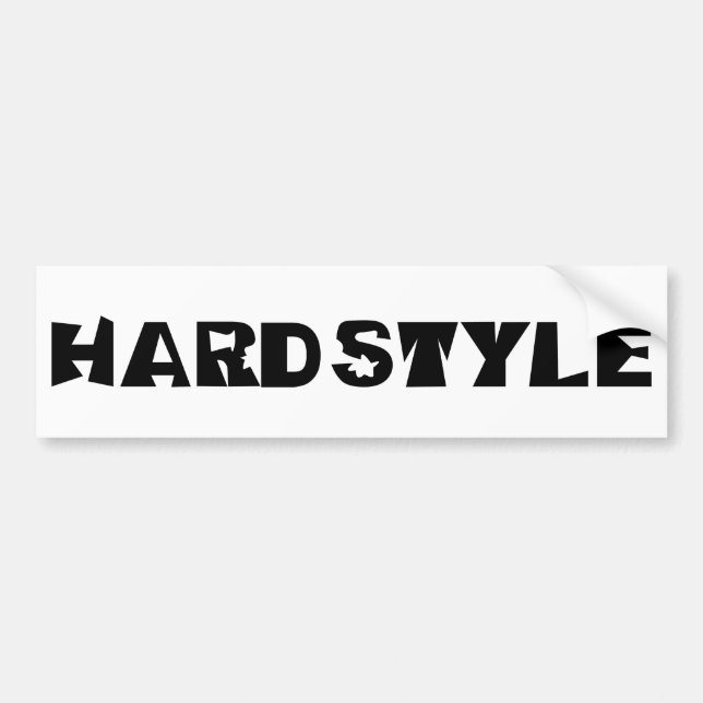 Adesivo Para Carro texto do hardstyle (Frente)
