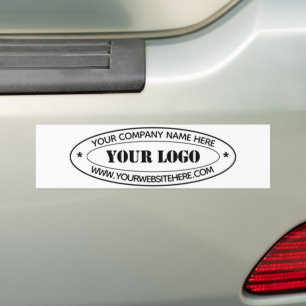 Adesivo Para Carro Texto do logotipo da empresa personalizado Bumper 