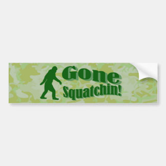 Adesivo Para Carro Texto ido de Squatchin na camuflagem verde