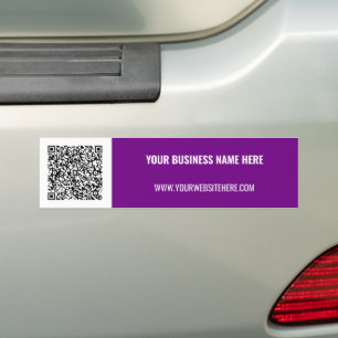 Adesivo Para Carro Texto QR Bumper do Promocional de Negócio