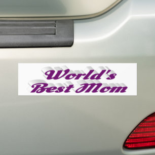 Adesivo Para Carro Texto roxo da melhor mãe